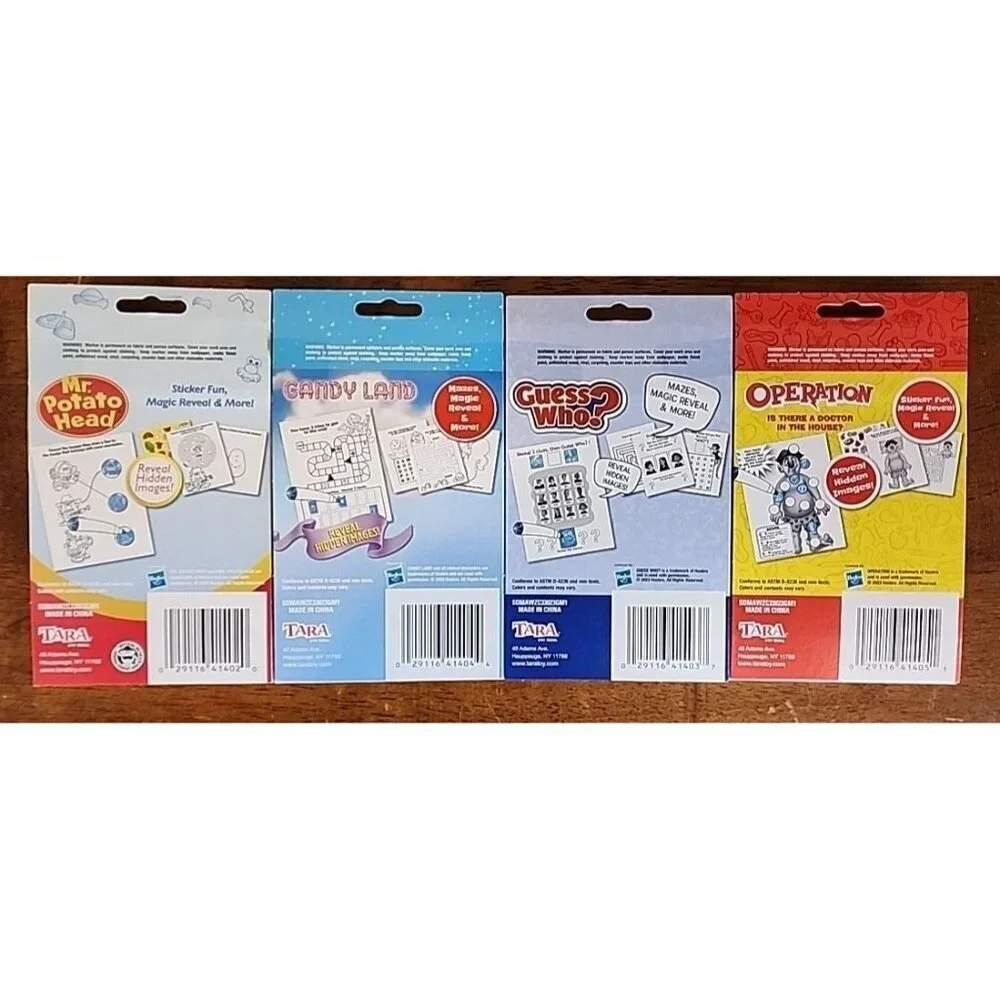 Lot of 4 Operation, Guess Who?, Candyland & Mr Potato Head Great For Travel Bag